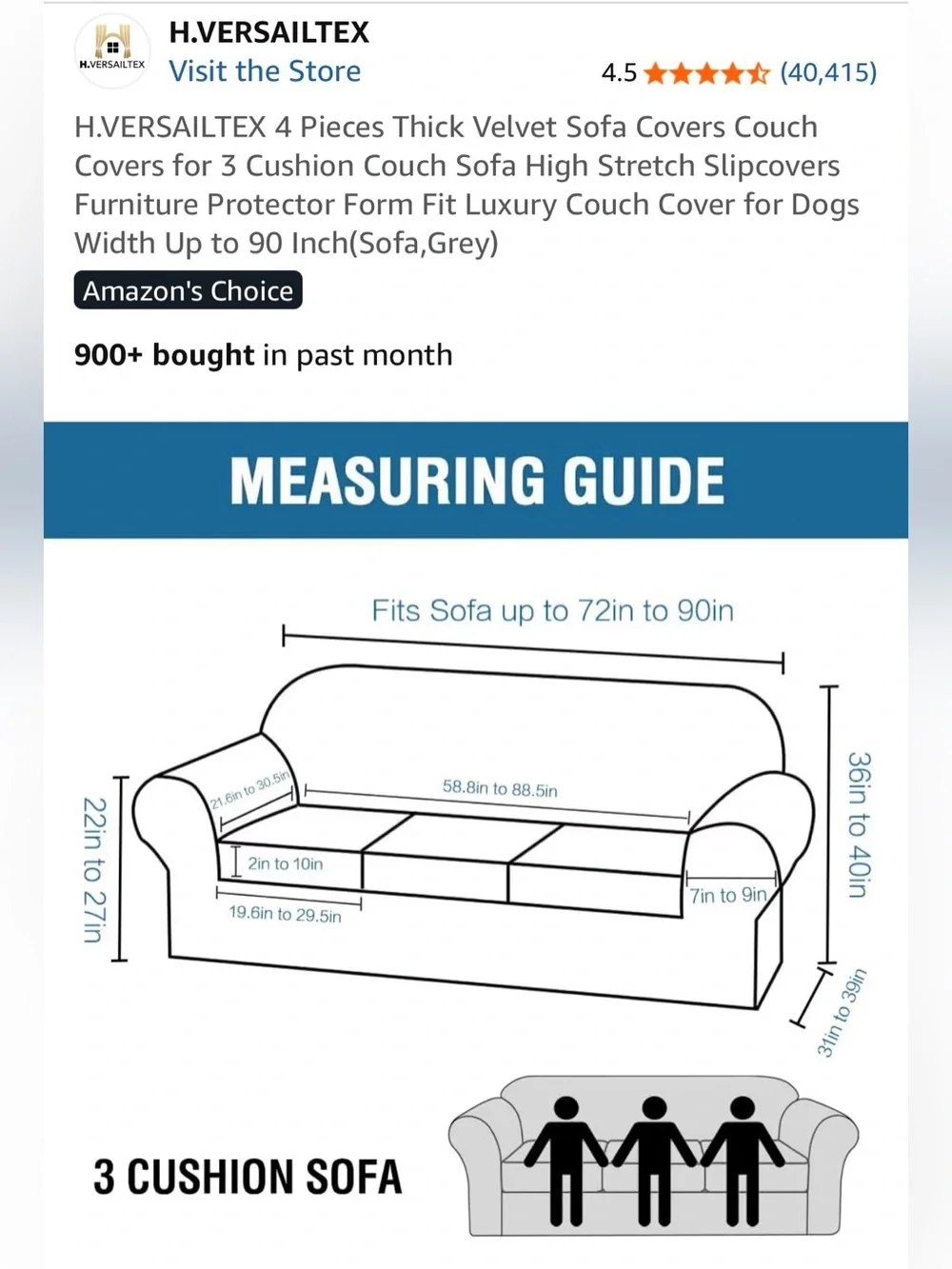 Plush Gray Microfiber Sofa Cover - Soft Stretch Protection